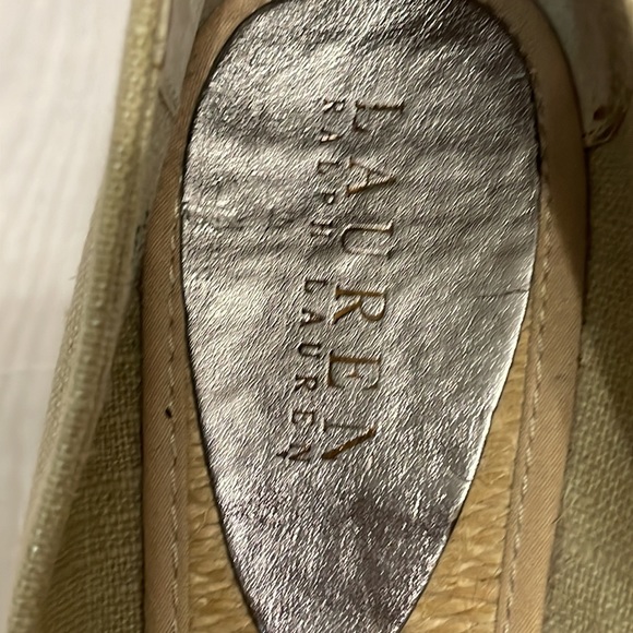 Lauren By Ralph Lauren Cecilia Pee-Toe Wedge Sandals Size 7.5 - Picture 7 of 12